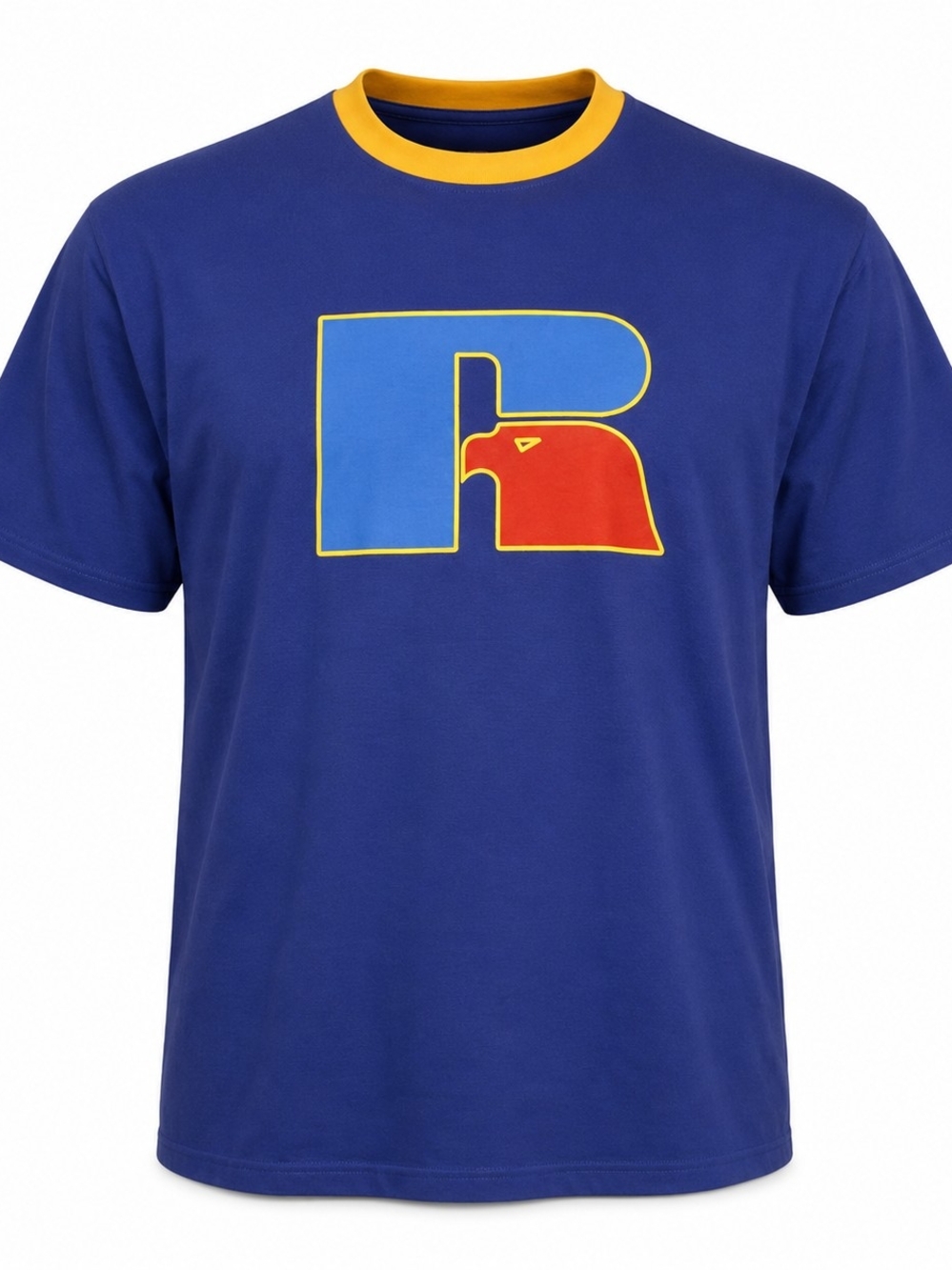 #1246 Russell Athletic Blue Graphic Logo Crewneck T-Shirt